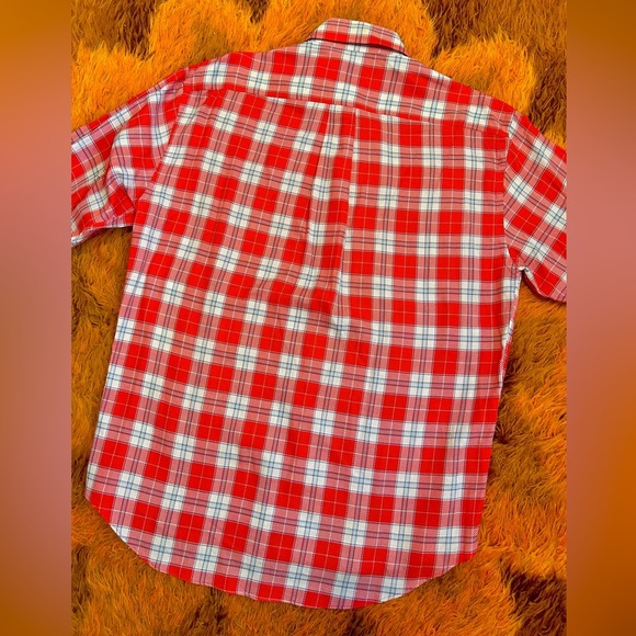 70s Vintage Menswear Plaid Western Style Button Up Formal Shirt - Picture 3 of 6